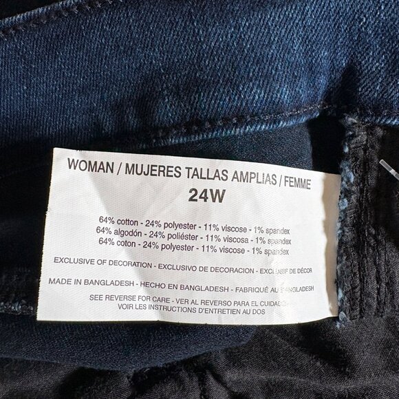Gloria Vanderbilt Amanda Capri Jeans Womens Sz 24W Flex Stretch Slimming NEW - Picture 5 of 10
